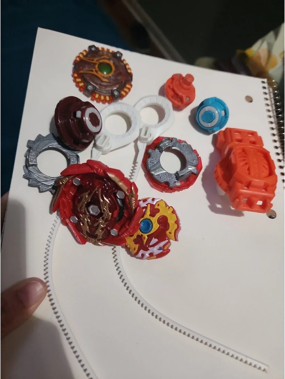 Assorted Small Lot of Beyblade Bay Blades Launchers & Parts Metal & Plastic!
